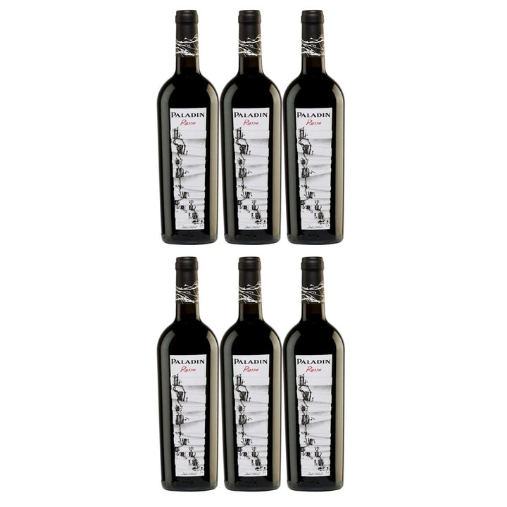 Paladin Paladin Rosso Halbtrocken Rotwein Vegan Italien (6 x 0,75 l) - Versanel - 