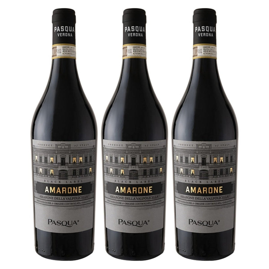 Pasqua Amarone della Valpolicella DOCG Blacklabel Rotwein Rot Trocken Italien (3 x 0,75l) - Versanel -