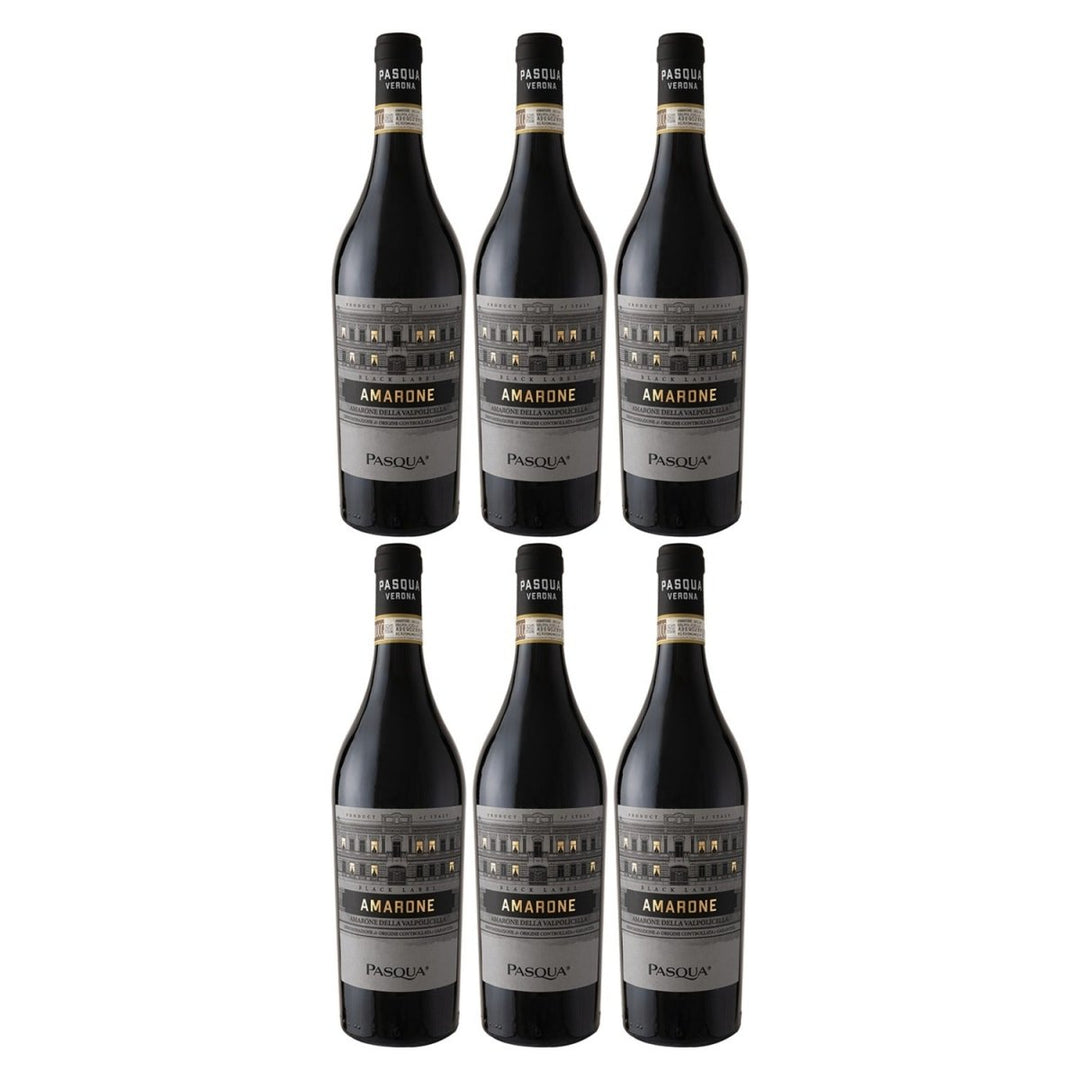 Pasqua Amarone della Valpolicella DOCG Blacklabel Rotwein Rot Trocken Italien (6 x 0,75l) - Versanel -