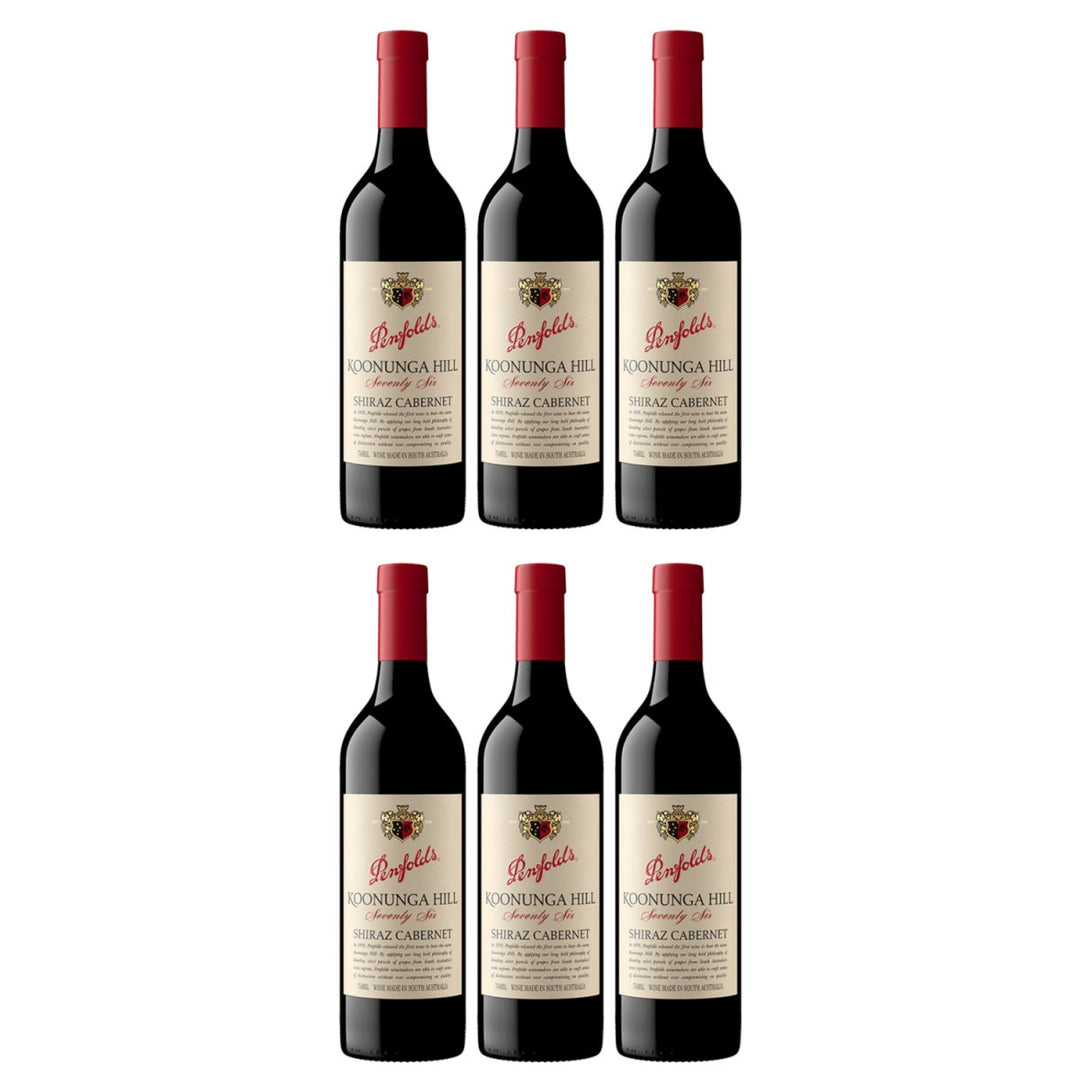 Penfolds Seventy Six Koonunga Hill Shiraz Cabernet Rotwein Rot Trocken Australien (6 x 0,75l JG 2017) - Versanel - Wein