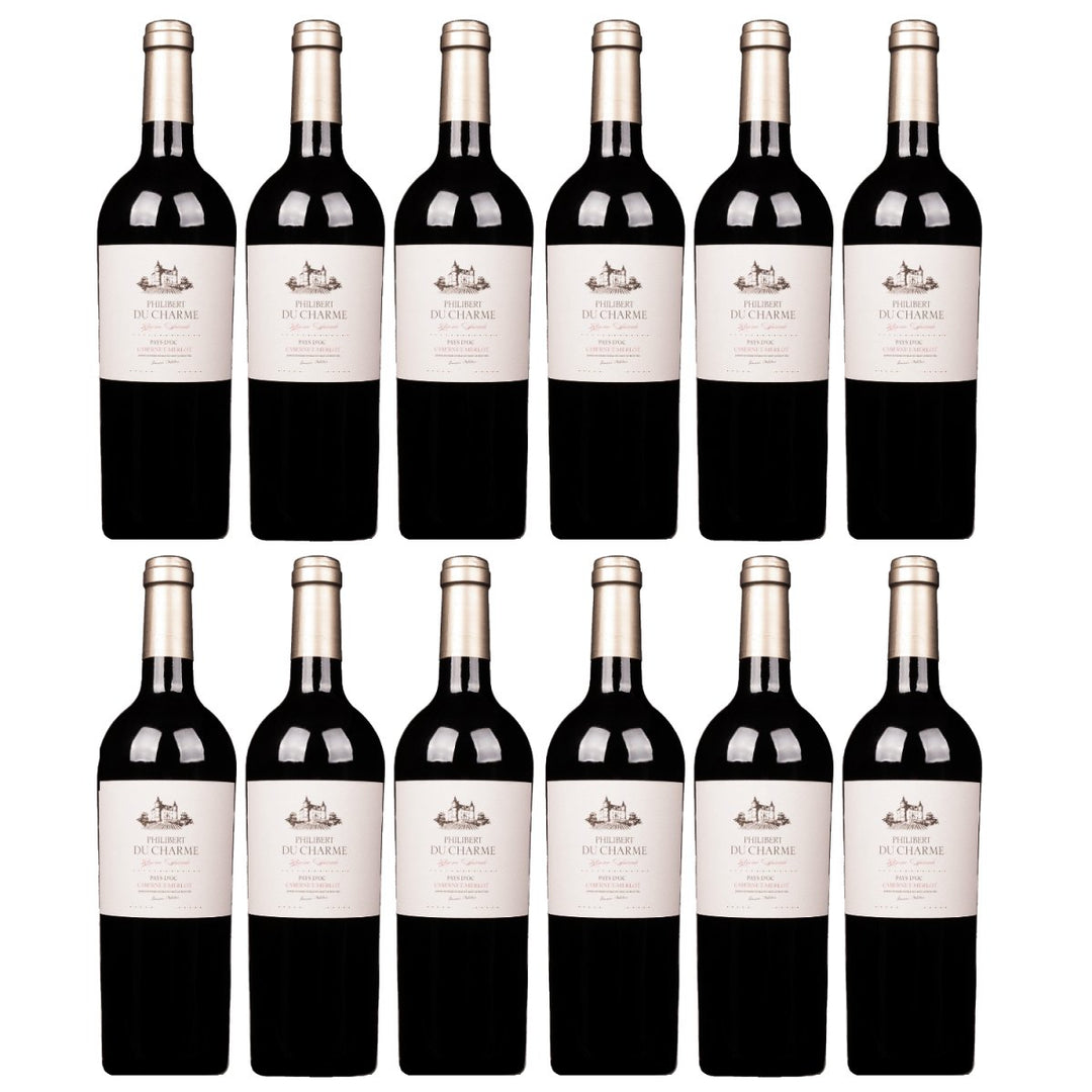 Philibert du Charme Cabernet Merlot Rotwein Rot trocken Frankreich (12 x 0,75l) - Versanel - Wein