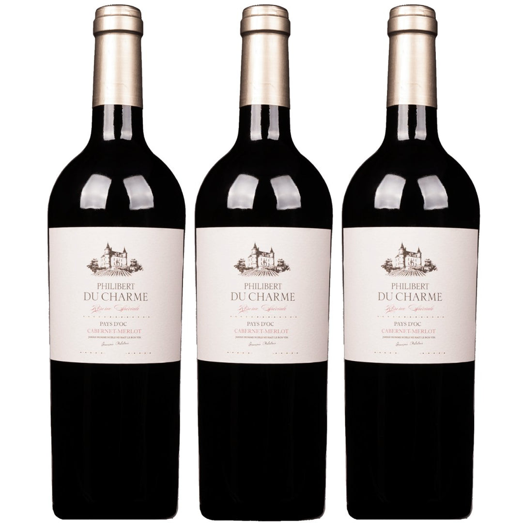 Philibert du Charme Cabernet Merlot Rotwein Rot trocken Frankreich (3 x 0,75l) - Versanel - Wein
