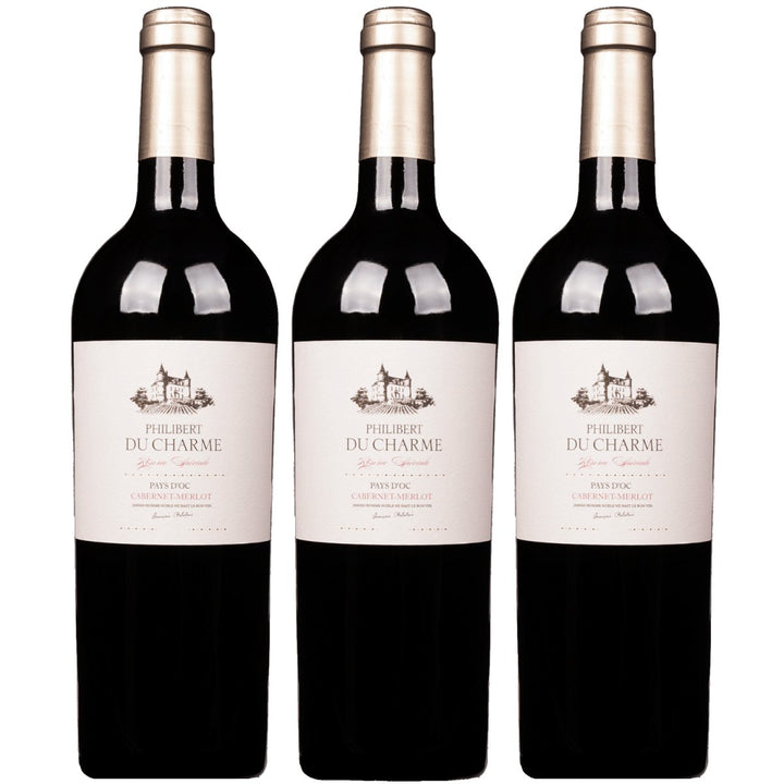 Philibert du Charme Cabernet Merlot Rotwein Rot trocken Frankreich (3 x 0,75l) - Versanel - Wein