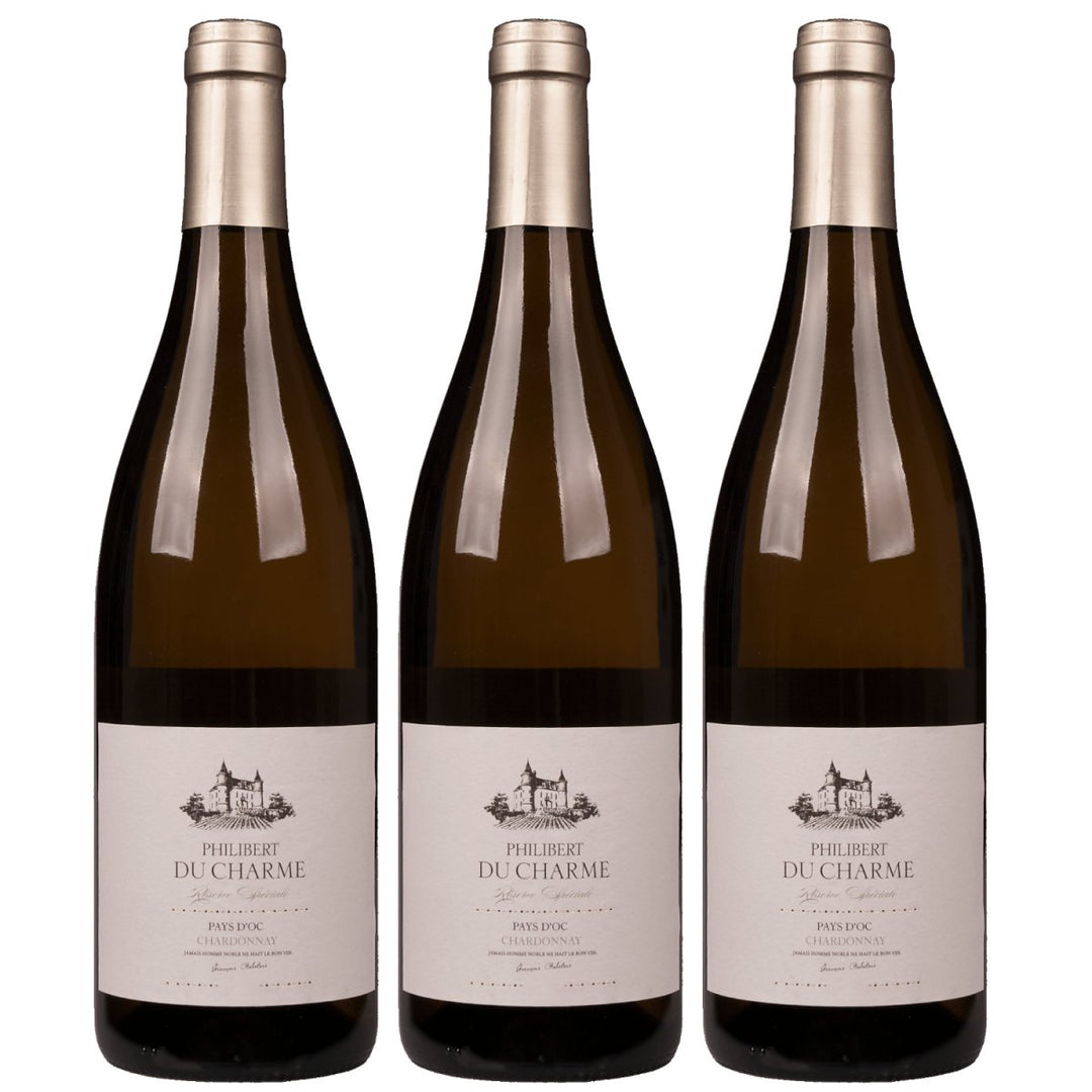Philibert du Charme Chardonnay Weisswein Weiss trocken Frankreich (3 x 0,75l) - Versanel - Wein