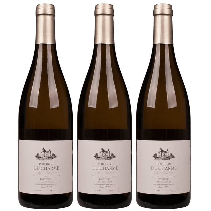 Philibert du Charme Chardonnay Weisswein Weiss trocken Frankreich (3 x 0,75l) - Versanel - Wein