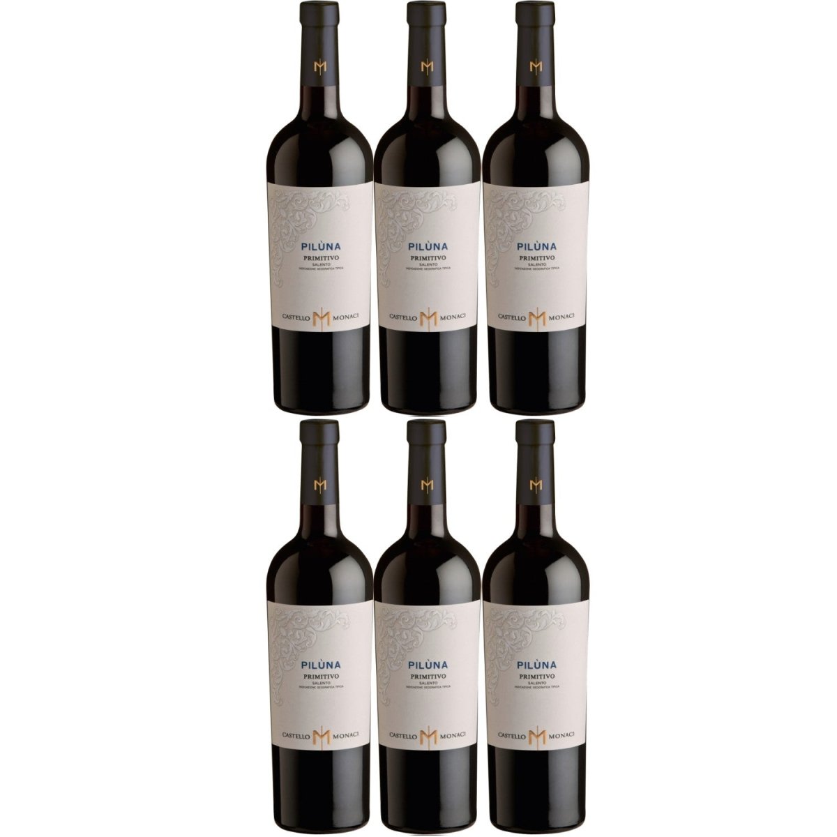 Piluna Primitivo IGT Rotwein Wein trocken Italien (6 x 0,75l) - Versanel -