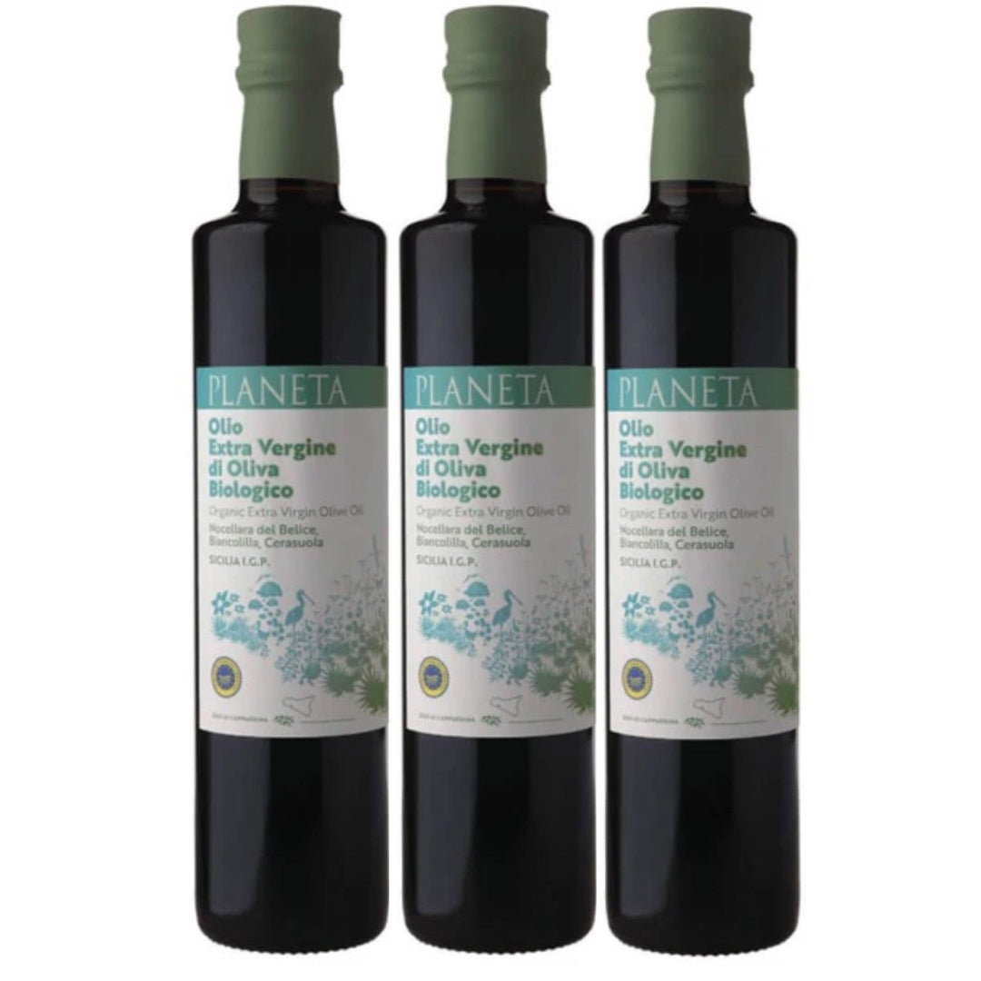 Planeta Natives Olivenöl extra Sicilia I.G.P Kaltgepresst (3 x 0,5l) - Versanel - 
