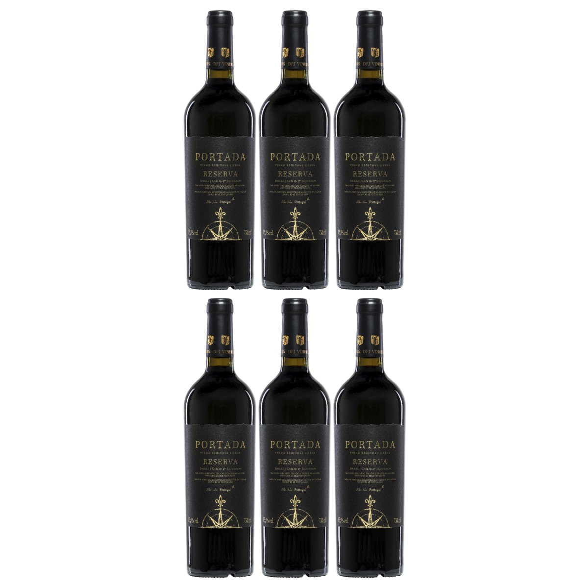 Portada Reserva Shiraz Cabernet Sauvignon DFJ Vinhos Rotwein Wein trocken Portugal (6 x 0,75l) - Versanel - 