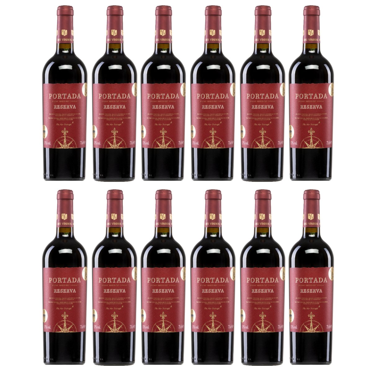 Portada Reserva Tinto DFJ Vinhos Rotwein Wein trocken Portugal (12 x 0,75l) - Versanel - 