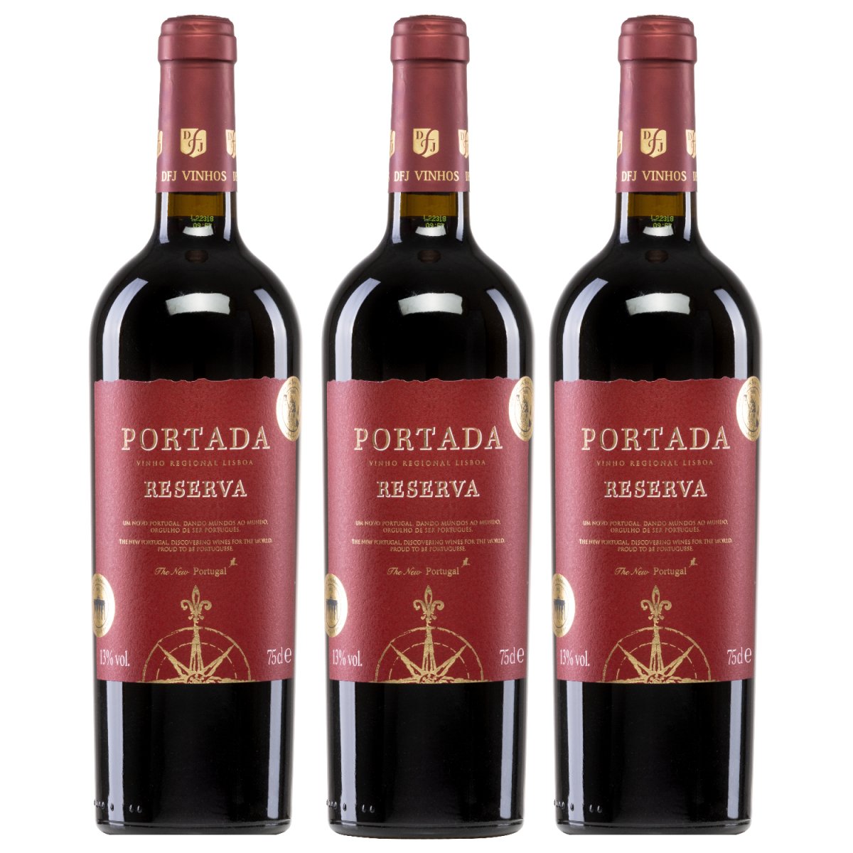 Portada Reserva Tinto DFJ Vinhos Rotwein Wein trocken Portugal (3 x 0,75l) - Versanel - 