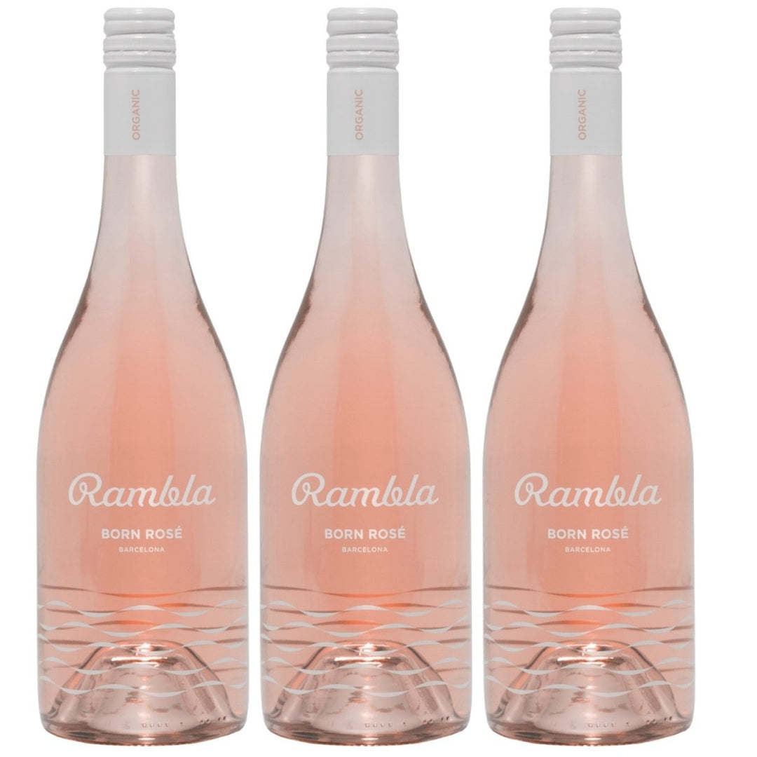 Rambla by Born Rosé Roséwein Bio Wein trocken Spanien (3 x 0,75l) - Versanel - 