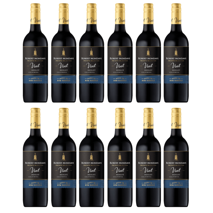 Robert Mondavi Vint Private Selection Rum Barrel Aged Merlot Rotwein Rot trocken USA (12 x 0,75l) - Versanel - Wein