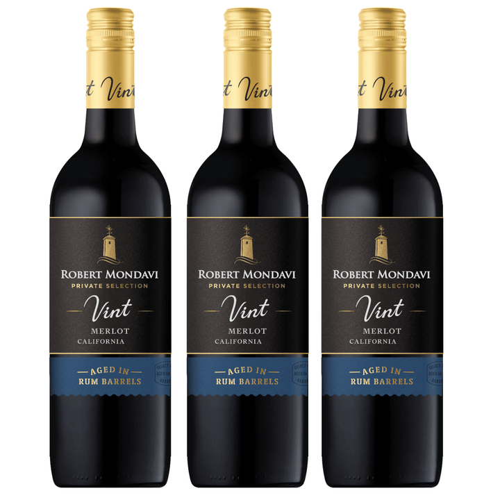 Robert Mondavi Vint Private Selection Rum Barrel Aged Merlot Rotwein Rot trocken USA (3 x 0,75l) - Versanel - Wein
