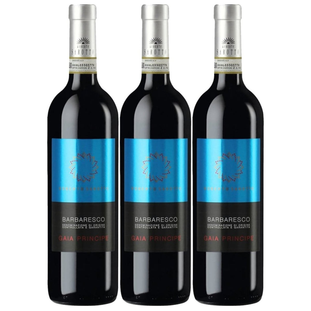 Roberto Sarotto Barbaresco Gaia Principe Nebbiolo Rotwein Rot Piemont Italien (3 x 0,75l) - Versanel - 