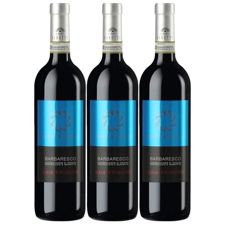 Roberto Sarotto Barbaresco Gaia Principe Nebbiolo Rotwein Rot Piemont Italien (3 x 0,75l) - Versanel - 