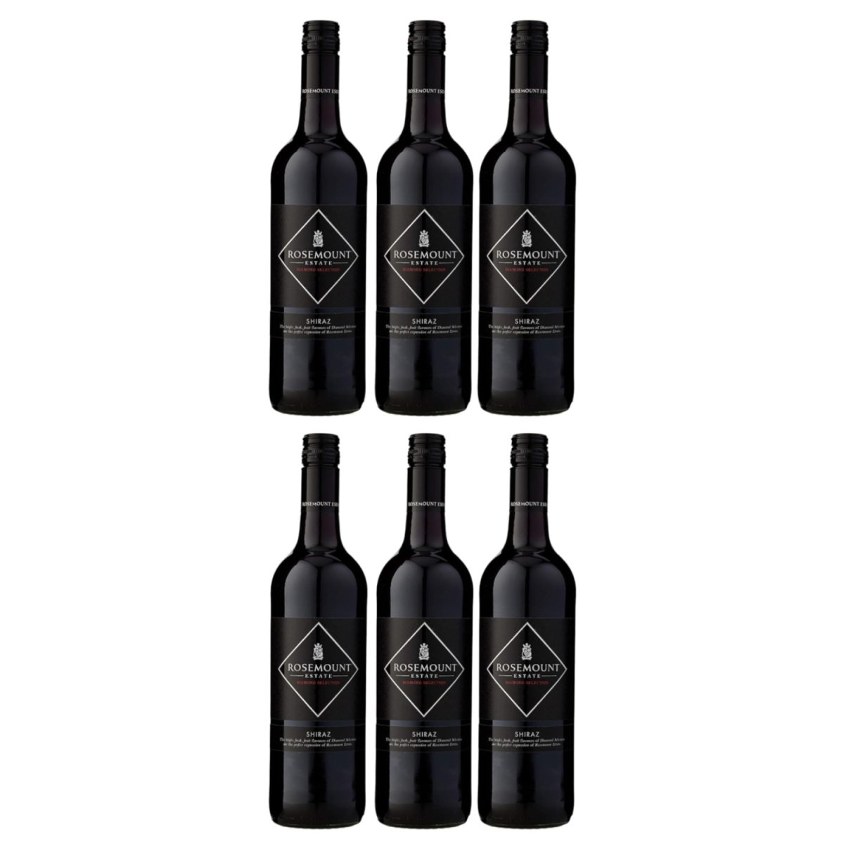 Rosemount Estate Shiraz Diamond Selection Rotwein Wein trocken Australien (6 x 0.75l) - Versanel - 