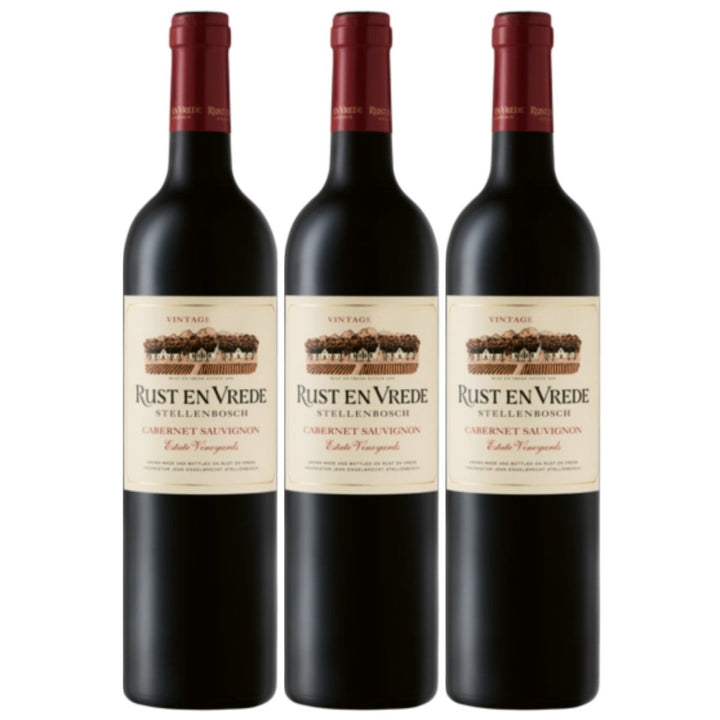 Rust en Vrede Estate Vineyards Cabernet Sauvignon Stellenbosch Rotwein Wein trocken Südafrika (3 x 0.75l) - Versanel - Wein