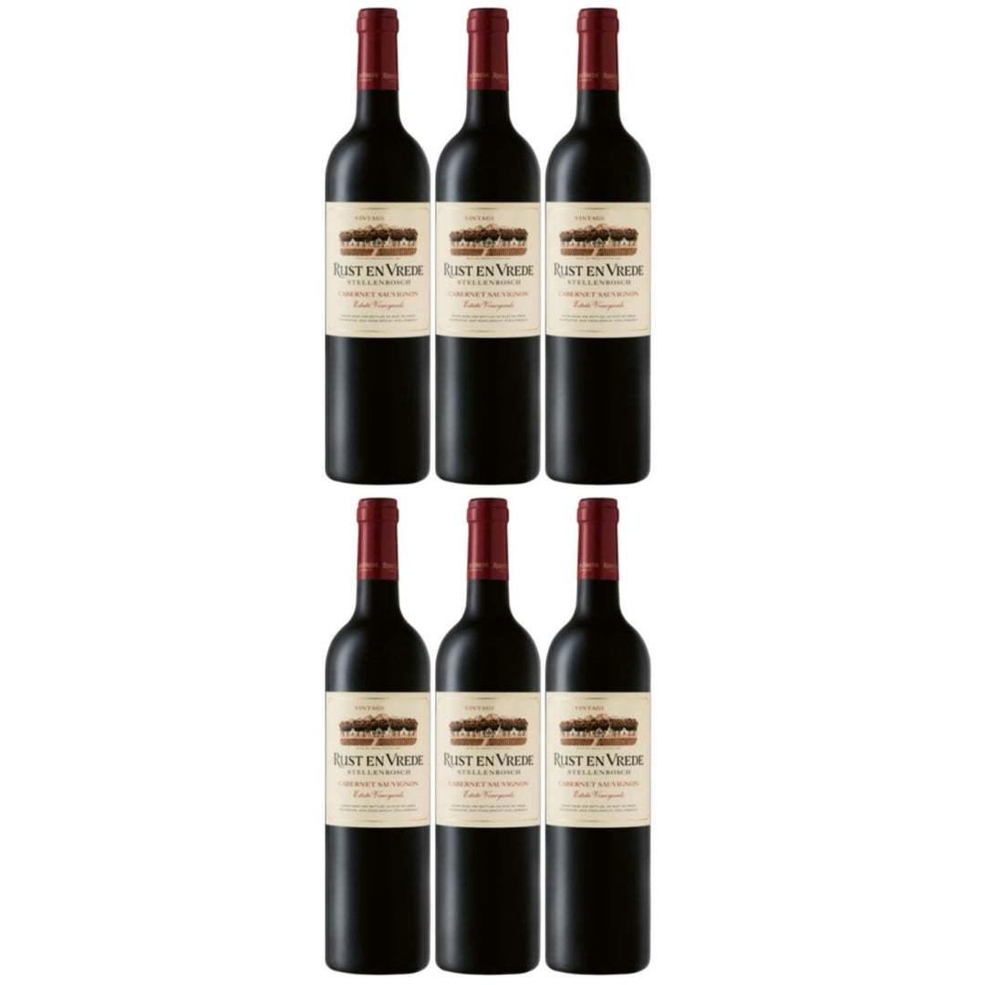 Rust en Vrede Estate Vineyards Cabernet Sauvignon Stellenbosch Rotwein Wein trocken Südafrika (6 x 0.75l) - Versanel - Wein