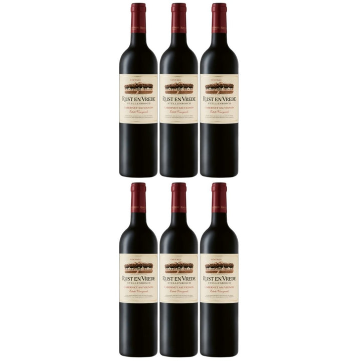 Rust en Vrede Estate Vineyards Cabernet Sauvignon Stellenbosch Rotwein Wein trocken Südafrika (6 x 0.75l) - Versanel - Wein