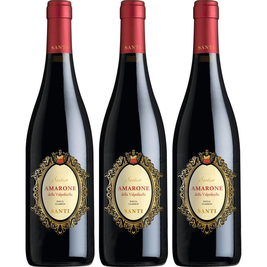Santi Amarone DOCG Rotwein rot trocken Italien (3 x 0.75 l) - Versanel - 