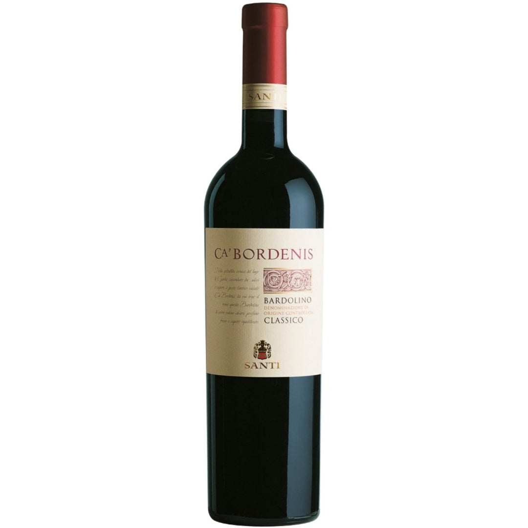 Santi Bardolino Ca' Bordenis classico DOC Rotwein Wein trocken Italien (1 x 0,75l) - Versanel -