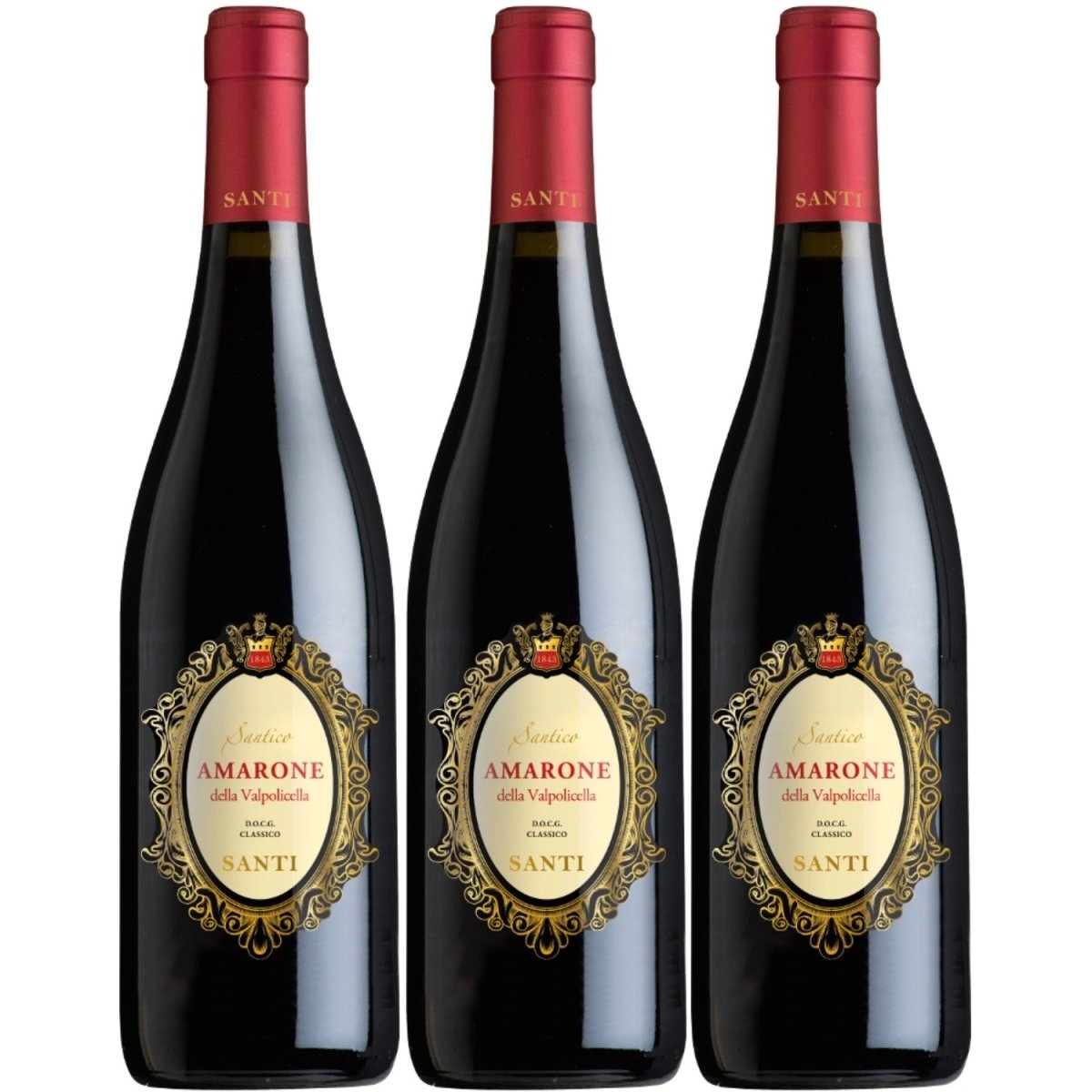 Santico Amarone della Valpolicella DOCG Rotwein Wein trocken Italien (3 x 0,75l) - Versanel -