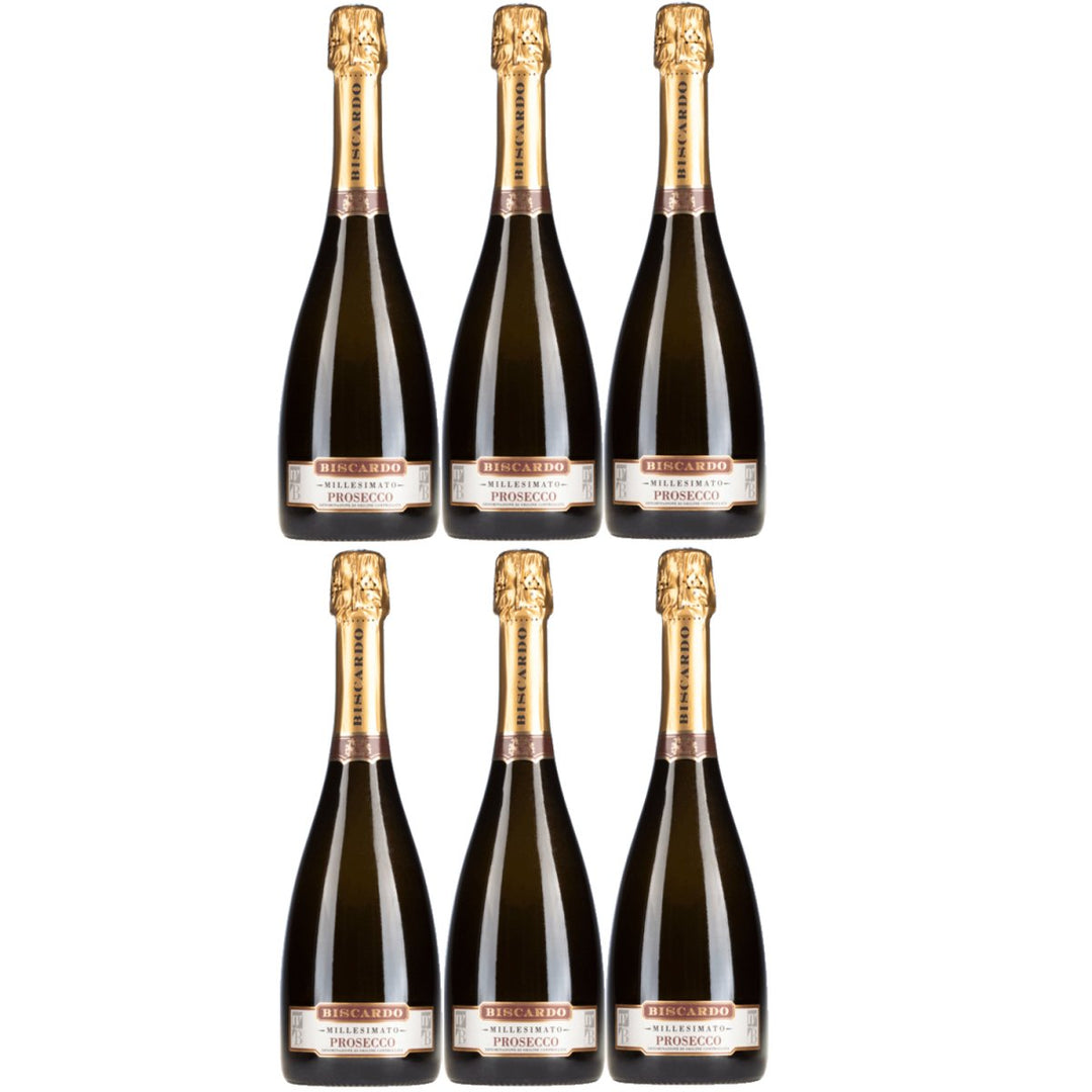 Schaumwein Biscardo Spumante DOC Extra Trocken Veneto Italien (6 x 0,75l) - Versanel - 