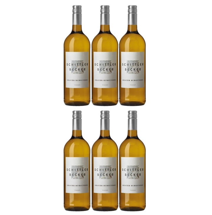 Schittler - Becker Grauer Burgunder Weisswein weiss trocken Deutschland 1,0 Liter (6 x 1,0 l) - Versanel - 