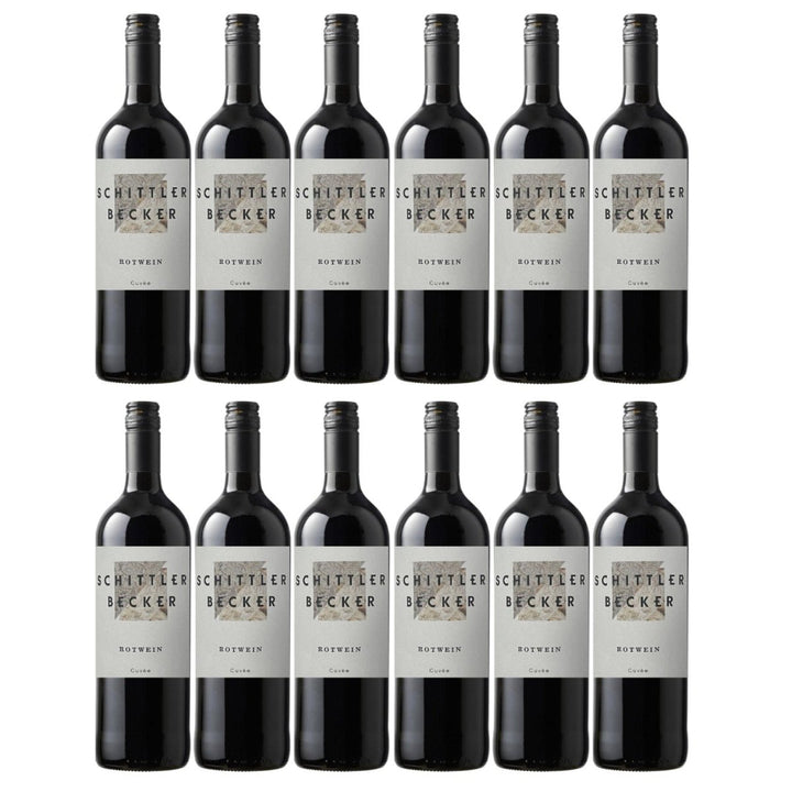 Schittler - Becker Rotwein Cuvée Rotwein süß Deutschland 1,0 Liter (12 x 1 l) - Versanel - 
