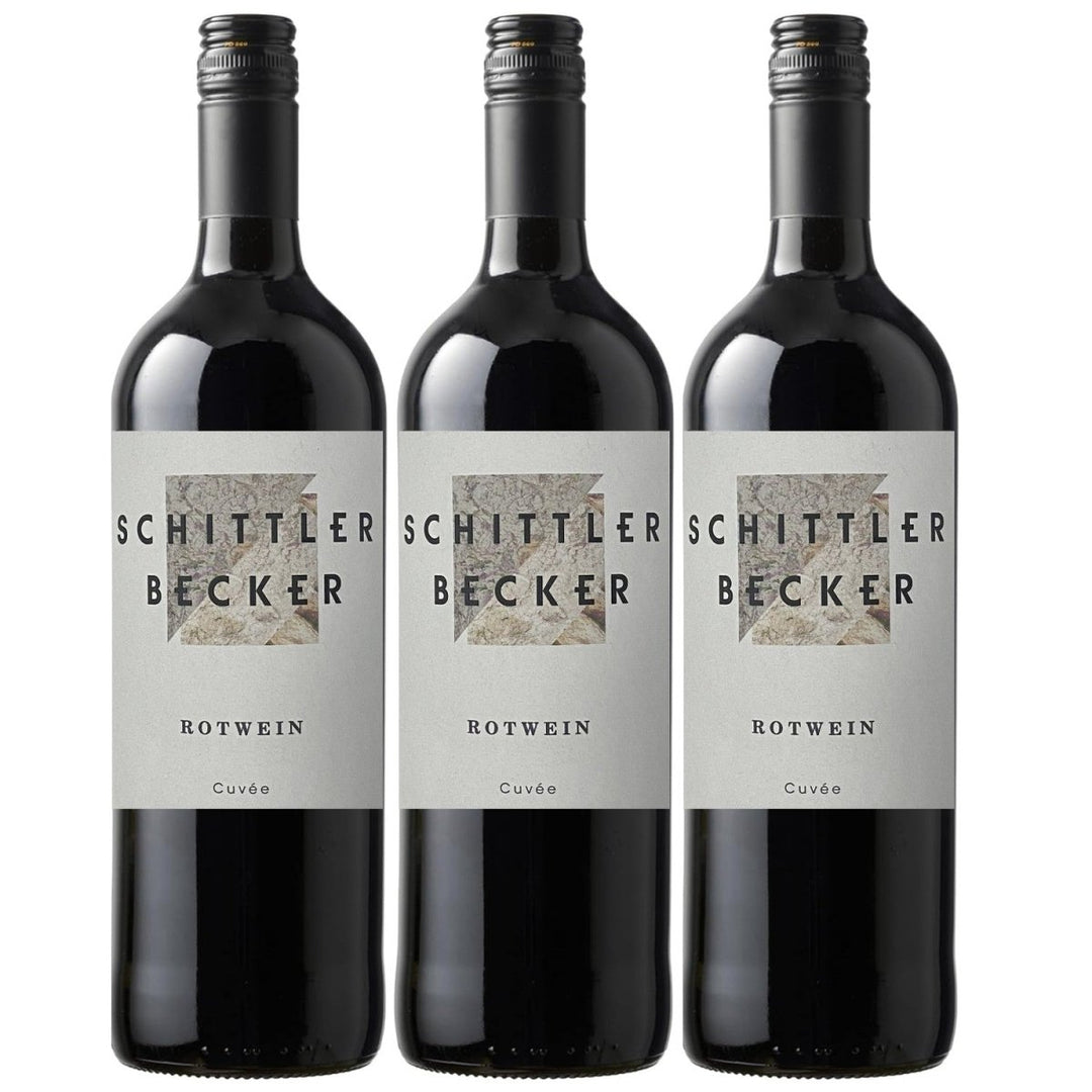 Schittler - Becker Rotwein Cuvée Rotwein süß Deutschland 1,0 Liter (3 x 1 l) - Versanel - 