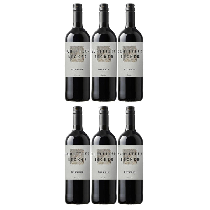 Schittler - Becker Rotwein Cuvée Rotwein süß Deutschland 1,0 Liter (6 x 1 l) - Versanel - 