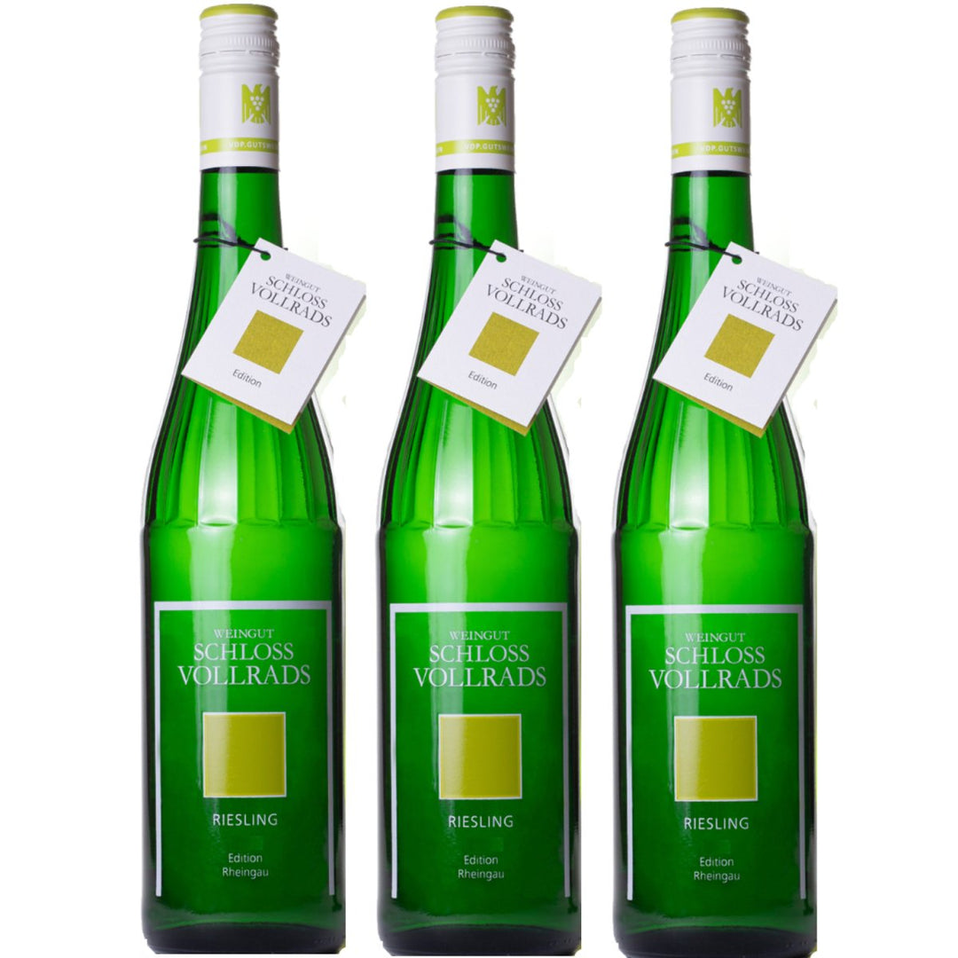 Schloss Vollrads Wgt. "Edition" Riesling VDP. GUTSWEIN feinherb Weißwein Bio Deutschland (3 x 0,75l) - Versanel - 