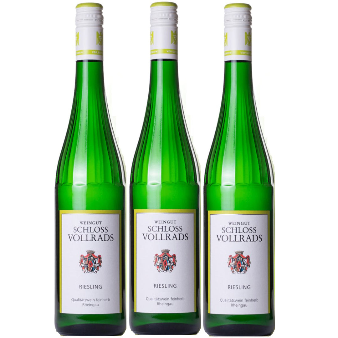 Schloss Vollrads Wgt. Riesling feinherb VDP. GUTSWEIN Weißwein Bio Deutschland (3 x 0,75l) - Versanel - 