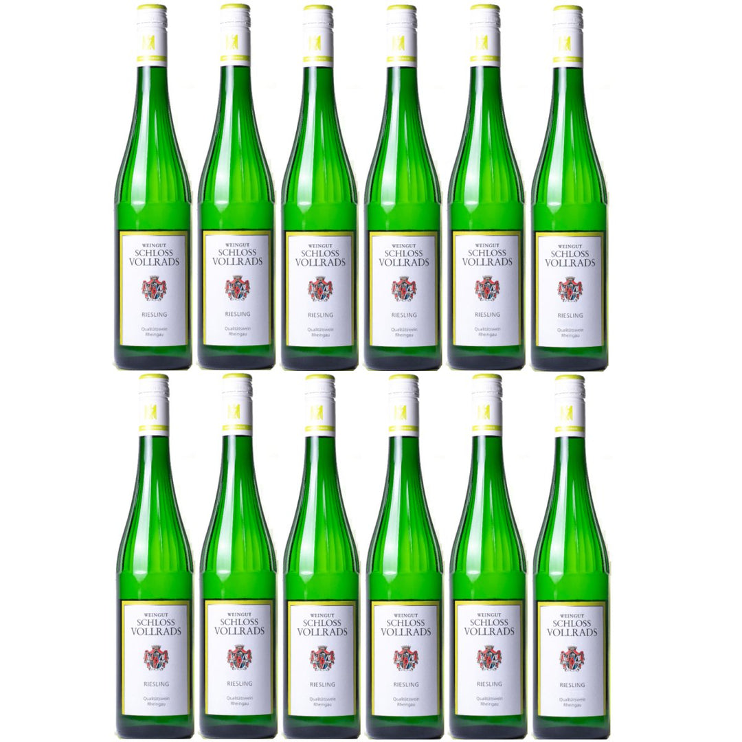 Schloss Vollrads Wgt. Riesling fruchtig VDP. GUTSWEIN fruchtig Weißwein Bio Deutschland (12 x 0,75l) - Versanel - 