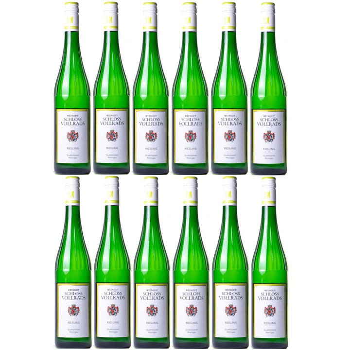 Schloss Vollrads Wgt. Riesling fruchtig VDP. GUTSWEIN fruchtig Weißwein Bio Deutschland (12 x 0,75l) - Versanel - 