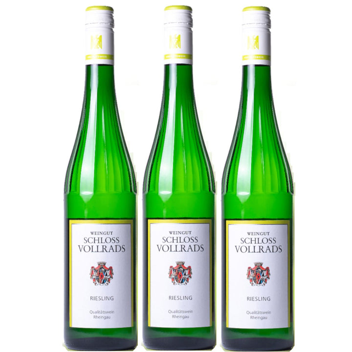 Schloss Vollrads Wgt. Riesling fruchtig VDP. GUTSWEIN fruchtig Weißwein Bio Deutschland (3 x 0,75l) - Versanel - 