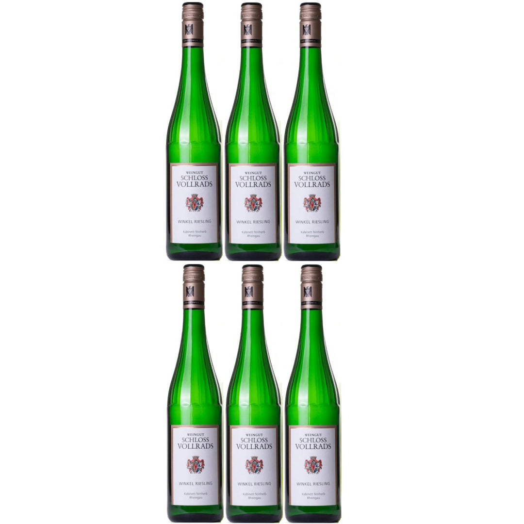 Schloss Vollrads Winkel Riesling Kabinett feinherb VDP. ORTSWEIN feinherb Weißwein Bio Deutschland (6 x 0,75l) - Versanel - 