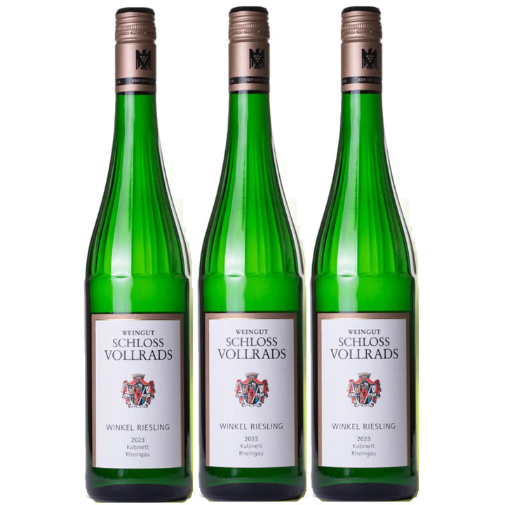 Schloss Vollrads Winkel Riesling Kabinett fruchtig - süß VDP. ORTSWEIN fruchtig - süß Weißwein Bio Deutschland (3 x 0,75l) - Versanel - 