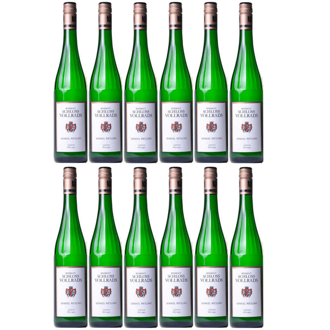Schloss Vollrads Winkel Riesling Kabinett Spätlese VDP. Ortswein spätlese Weißwein Bio Deutschland (12 x 0,75l) - Versanel - 