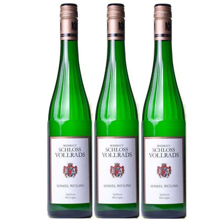 Schloss Vollrads Winkel Riesling Kabinett Spätlese VDP. Ortswein spätlese Weißwein Bio Deutschland (3 x 0,75l) - Versanel - 
