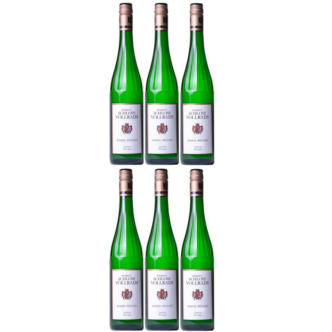 Schloss Vollrads Winkel Riesling Kabinett Spätlese VDP. Ortswein spätlese Weißwein Bio Deutschland (6 x 0,75l) - Versanel - 