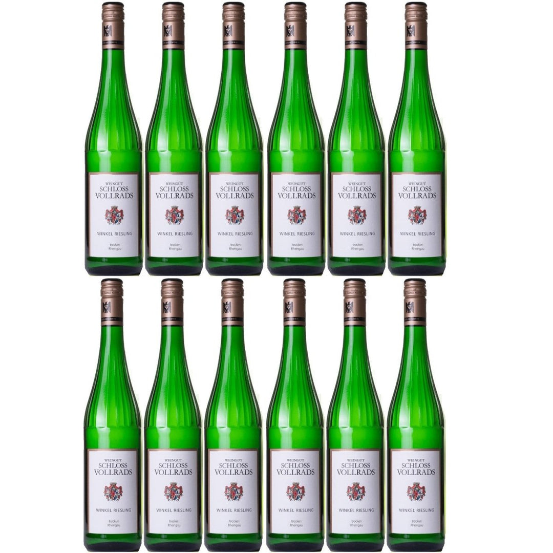 Schloss Vollrads Winkel Riesling trocken VDP. ORTSWEIN trocken Weißwein Bio Deutschland (12 x 0,75l) - Versanel - 