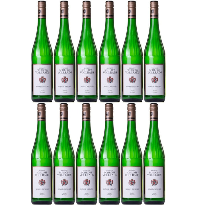 Schloss Vollrads Winkel Riesling trocken VDP. ORTSWEIN trocken Weißwein Bio Deutschland (12 x 0,75l) - Versanel - 