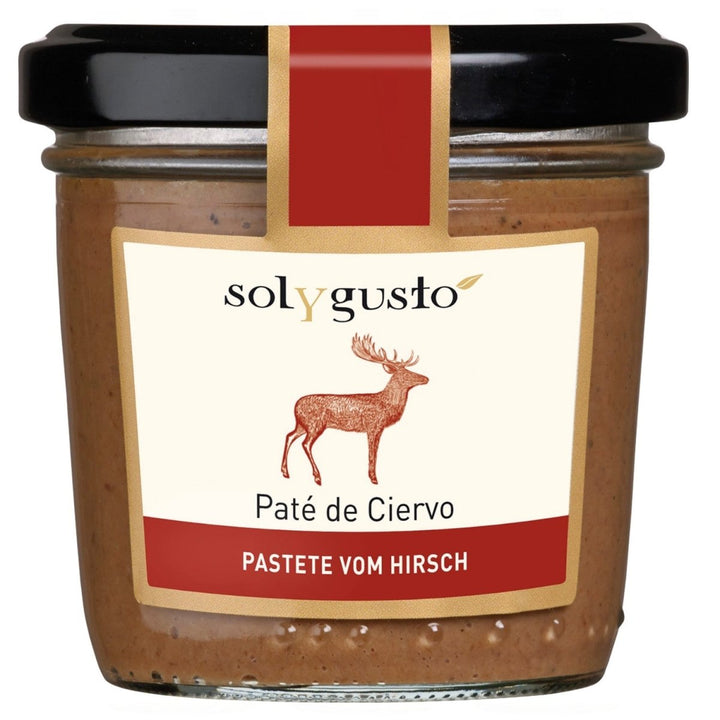 Sol y Gusto Paté de Ciervo Pastete vom Hirsch Brotaufstrich Spanien (12 x 100g) - Versanel - 