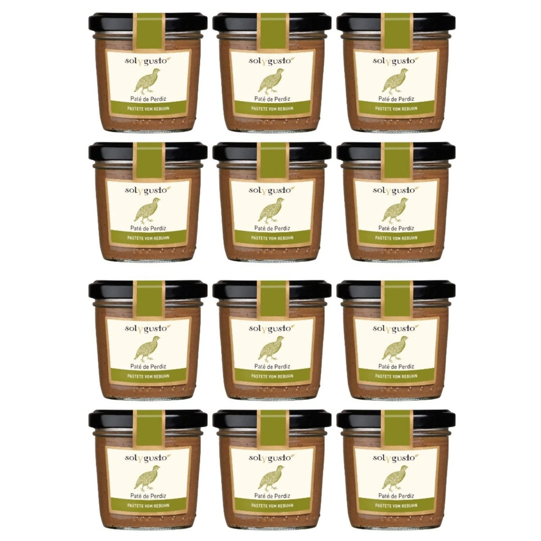 Sol y Gusto Paté de Perdiz Pastete vom Rebhuhn Brotaufstrich Spanien (12 x 100g) - Versanel - 