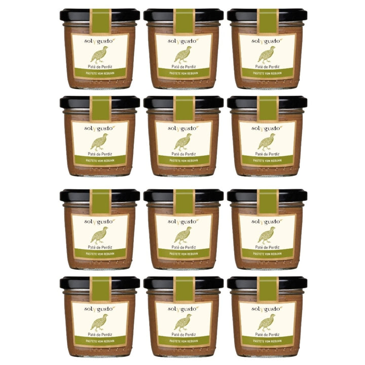 Sol y Gusto Paté de Perdiz Pastete vom Rebhuhn Brotaufstrich Spanien (12 x 100g) - Versanel - 