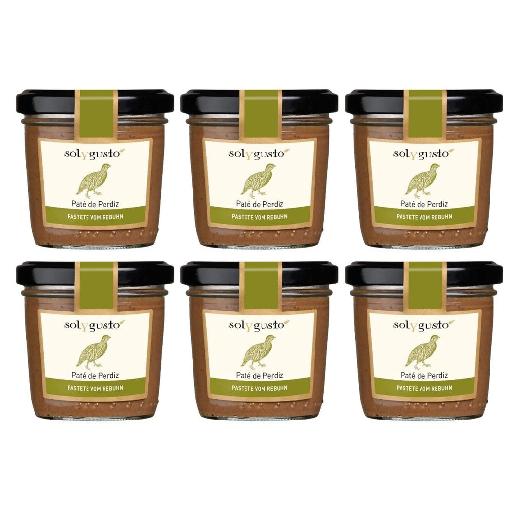 Sol y Gusto Paté de Perdiz Pastete vom Rebhuhn Brotaufstrich Spanien (6 x 100g) - Versanel - 