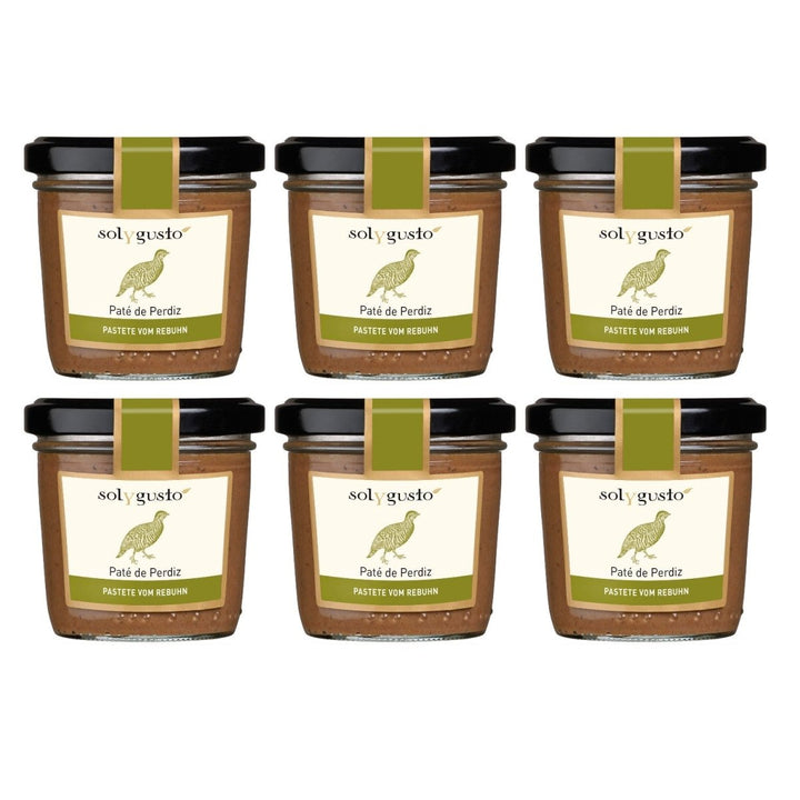 Sol y Gusto Paté de Perdiz Pastete vom Rebhuhn Brotaufstrich Spanien (6 x 100g) - Versanel - 
