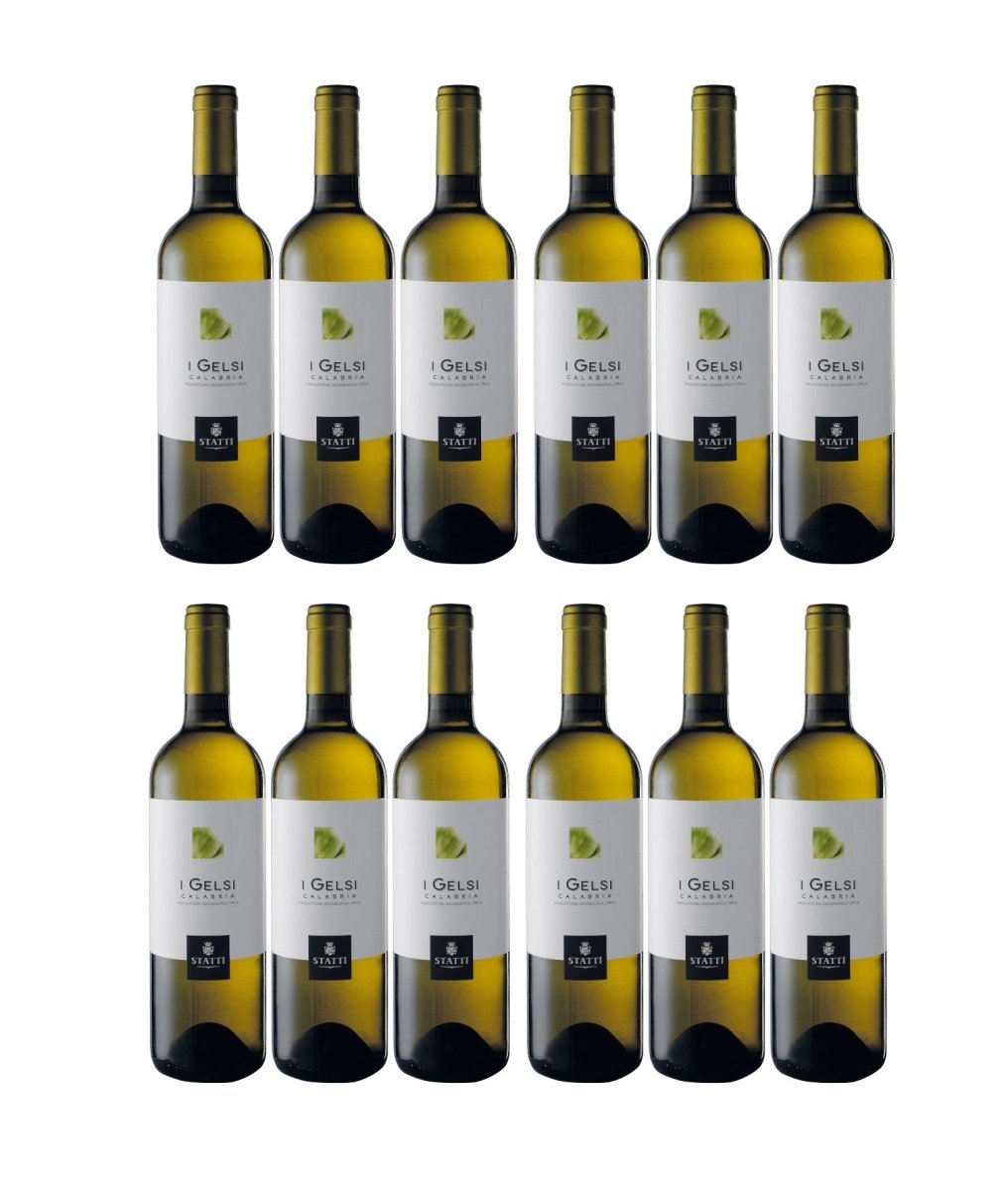Statti I Gelsi Bianco IGT Calabria Weißwein Wein Trocken Italien (12 x 0,75l) - Versanel - 