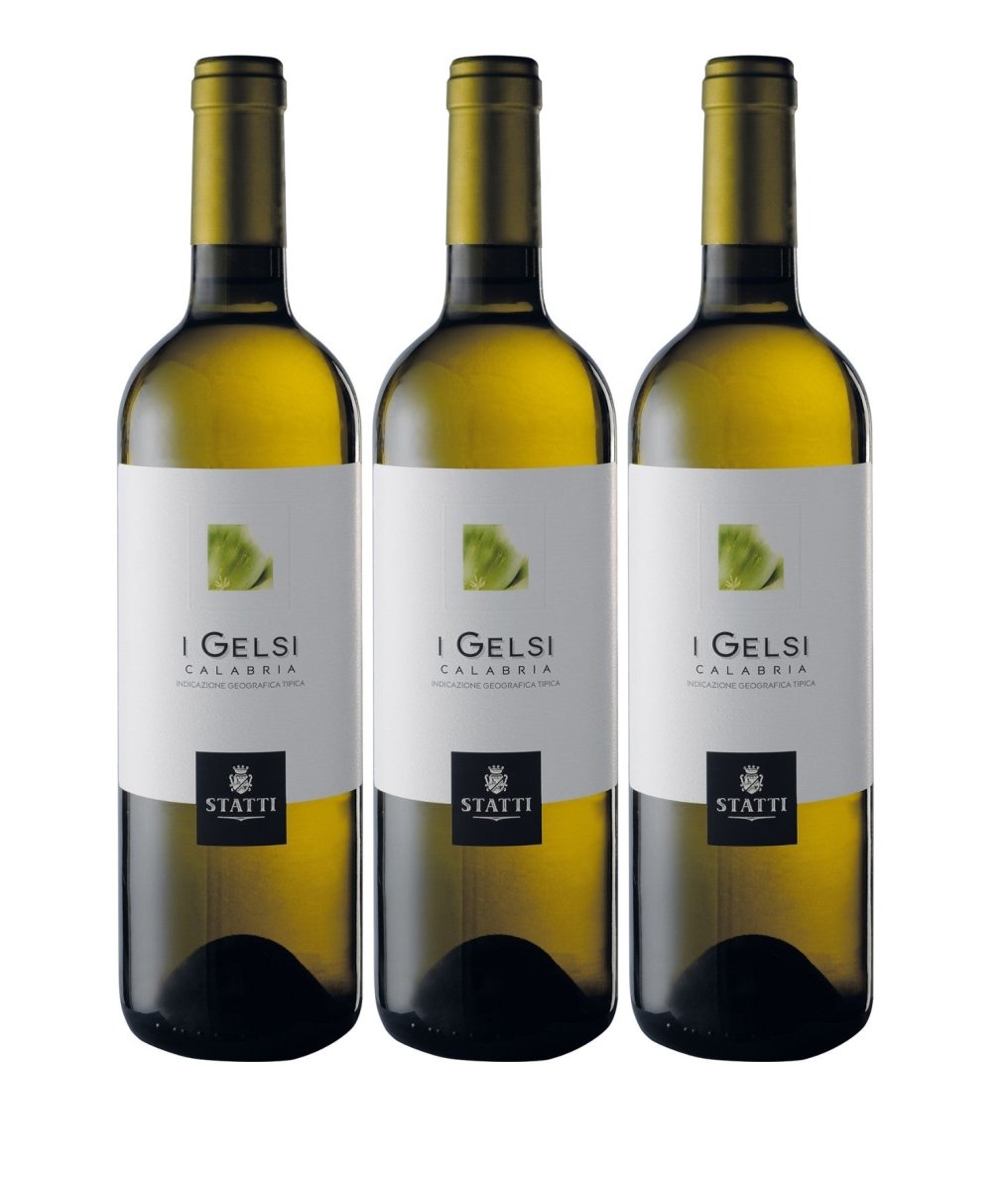 Statti I Gelsi Bianco IGT Calabria Weißwein Wein Trocken Italien (3 x 0,75l) - Versanel - 